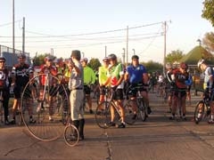 Riders preparing to take off at last year’s Dickens of a Ride.