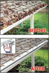 After the installation of Leaf Shield, homeowners can enjoy clean gutters forever – and it’s guaranteed.