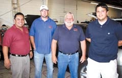 Premier Collision Estimators Miguel Garcia, Freddie Ferguson, Ralph Higinbotham and Jared Higinbotham.