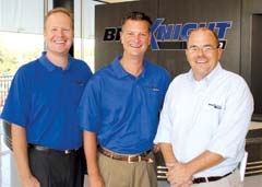 Bill Knight Ford General Manager Kelly Summers, Bill Knight, and Service Manager Bill Duensing are always working hard to earn – and keep – the respect of their customers.