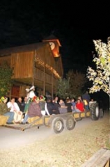 Ride through the Halloween Festival grounds on the Haunted Hayride.