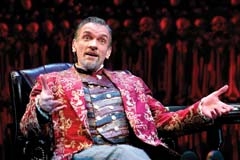 Brent Harris stars as “Screwtape” in The Screwtape Letters. To purchase tickets or for more ­information, visit www.ScrewtapeonStage.com. Photo credit: Scott Suchman