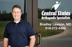 Bradley Lawson, M.D., Central States Orthopedics.