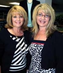 Pat Simmons and Ronda Adkisson work diligently each year developing Dress for Success Tulsa and the “Step Up To ­Success” Fashion Show and Auction.