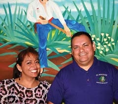 Manager Chantal Vidal and Saul Magana, owner of El Maguey.