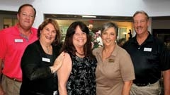 The management team at Silver Arrow Estates in Broken Arrow includes (L to R): Jim Bacon and Leesa Park, Beth Ashcraft, and Vicki and Paul Thielker.