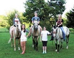 Rogers County 4-H Horse Club members are ready for their first Hoof It 5K &amp; Fun Run set for October 11 at Claremore Lake. (L to R): Alaina Orban, club secretary; Madison Farrow, recreation leader; Ivy Orban, historian; Sydney Replogle, active member; and Lyndsey Harvey, president.