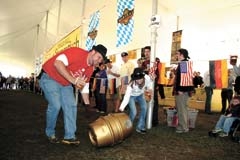 Sign up online now for the Beer Barrel Race at Linde Oktoberfest Tulsa. Photo courtesy of River Parks Authority.