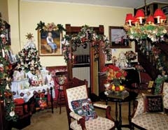 A decorated room at the Belvidere Mansion.
