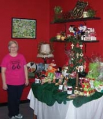 Owner Hazel Ward shows a few of the many holiday gift options available at The Nut House.