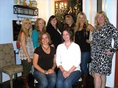 Junior Ocieleta members (front row, L to R) Eileen ­Skocdopole, Emily Becker, (back row, L to R) Lacey Hendrix, Kate Pogue, Ashly Snyder, Megan Snyder, Kristin Roseberry and Savannah ­Haddock gear up for the club’s 30th annual ­Christmas Home Tour.