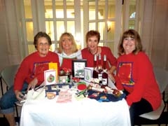 Tulsa Herb Society members (L to R) Bonita Watts, Patsy Wynn, Kay Schleuter and Eve Joseph.