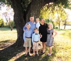 Dr. Brad Lawson with his wife, Julie, and his children, Luke, Ethan, John
and Katherine.