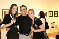 Linda Potter, Ray Gonzalez and Laura Pinkosky at last year’s Living Arts of Tulsa Champagne & Chocolate gala.