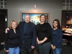 Eastern Oklahoma Donated Dental Services staff members include (L to R): 
Financial Department Manager Terry Hadley, Executive Director Michael Smith, and Program Coordinators Jill Ann Meador and Jade Ward.