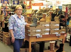UGGs continue to be a popular brand of boots, and Mary Ellenburg, Felts Shoes store manager, loves helping customers find the perfect fit.