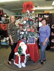 Christmas shopping is always fun at J&amp;J Pharmacy and Gifts, where store manager Mary Kate Bollman and sales clerk Jane Dearman look forward to meeting their customers’ gift and decorating needs every day.
