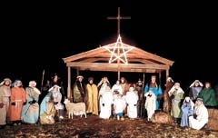 The cast of King of Kings’ live nativity.