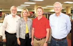 Gary Carr, Penny Carnino, David Stover, and Howard Due have many years invested in making Grigsby’s your complete floor-covering center.