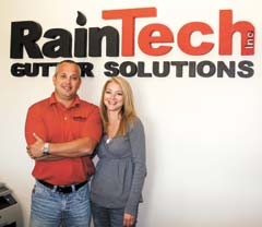 Freddie and Marsha Watkins own RainTech Gutter Solutions, the exclusive Oklahoma dealer for Gutter Topper and the Leaf Terminator products.
