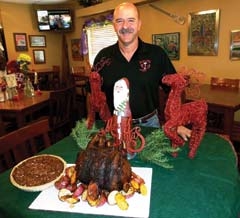 “Cajun Ed” Richard with the world-famous turducken.