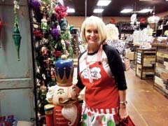 Dawn Atkins is enjoying her first Christmas season 
working at Surceé.