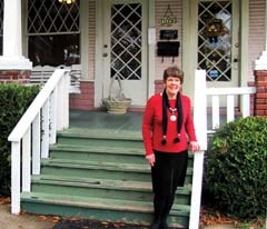 Margo Stewart, owner of The Pink House in Claremore, welcomes diners with a smile, a cozy atmosphere, an assortment of teas, great food and wonderful customer service.