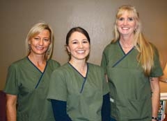DMRTs offering TruDenta at A Family Dentist in Broken Arrow include Joni Fitzpatrick, Kendall McKown and ­Kathleen Brown.