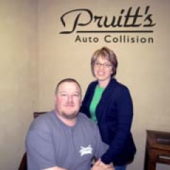 Randy and Liz Pruitt of Pruitt’s Auto Collision.
