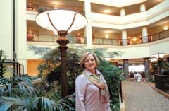 Vicki Taylor, founder of The Tulsa Wedding Show, in the beautiful Renaissance Hotel &amp; Convention Center.