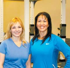 Sheryl and Paula after a training session at Fitness Together.