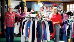 (L to R): Betsy McClendon, pantry manager; Linda Childers, financial assistant; and Tina Shomaker, director.