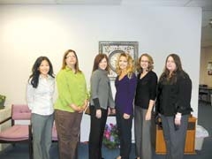 Choices for Life Foster Care staff members (L to R) Grace Claflin, Lisa Prescott, Julie Kline, Maria Carter, Melissa Earnest and Cherry Temple help foster parents and their ­therapeutic foster children along the journey of healing and becoming well-adjusted adults.