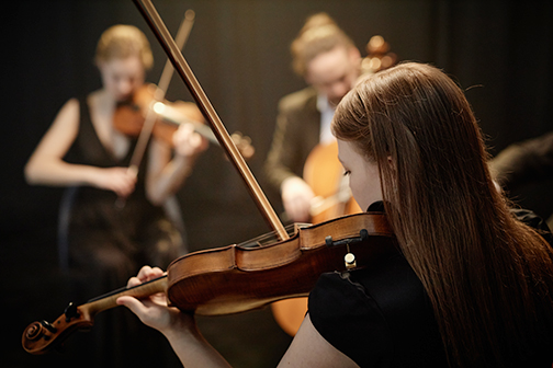 Symphony Orchestra Performing.