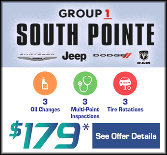 Image of Group 1 South Pointe Chrysler Jeep Dodge Advertisement