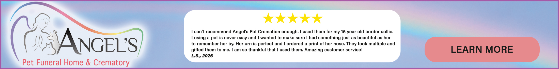 Image of Angel's Pet Funerals Advertisement