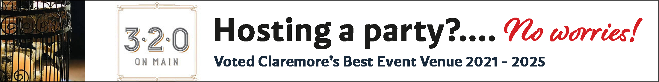 Image of Three Twenty on Main Event Space Ad