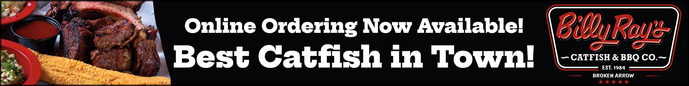 Image of Billy Ray's Catfish & BBQ Advertisement