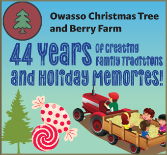 Image of Owasso Christmas Tree & Berry Farm advertisement