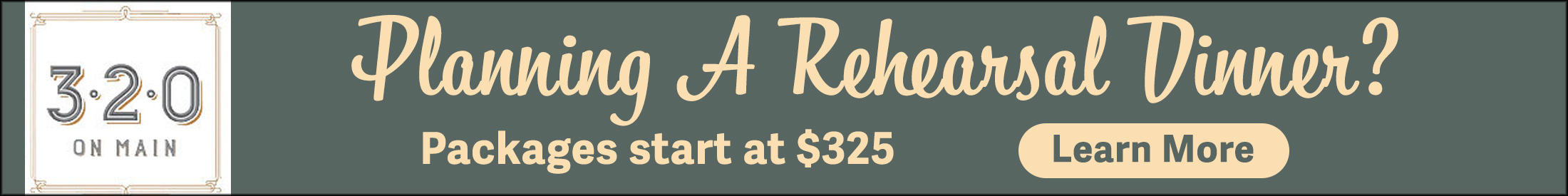 Image of Three Twenty on Main Event Space Ad