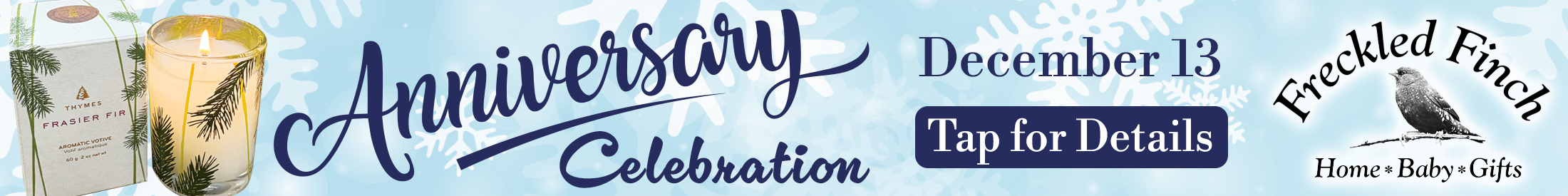 Image of Freckled Finch Advertisement