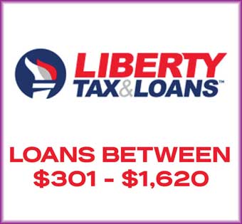Image of Liberty Tax & Loans Advertisement